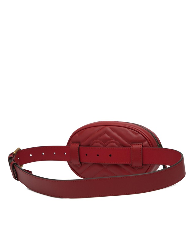Pre-Loved by Azura Reborn - Pre-Loved GG Marmont Matelasse Leather Belt Bag