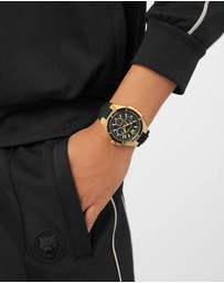 Plein Sport - TIGERMASTER PRO Black Multifunction Dial and Silicone Strap