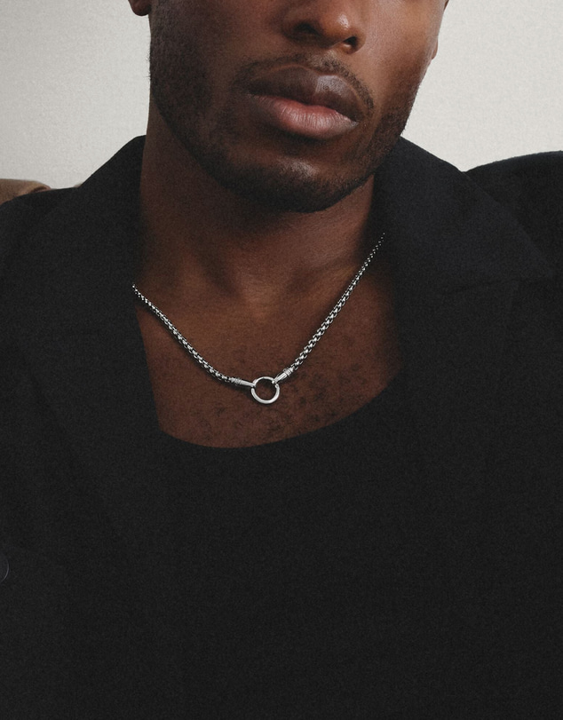 THOMAS SABO - Stainless Steel Box Chain Necklace with Ring Clasp 4mm