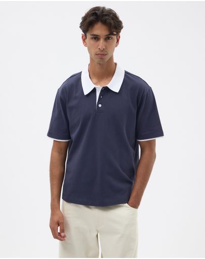 Navy & White