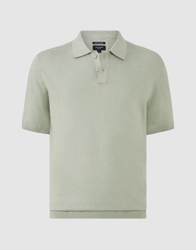 Van Heusen - Cotton Silk Knitted Polo