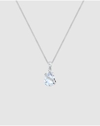 Elli Jewelry - Necklace Crystal Drop 925 Sterling Silver