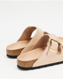 Birkenstock - Arizona Big Buckle Natural Leather Patent - Women's