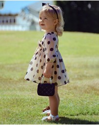 Bardot Junior - Wednesday Organza Spot Dress - Babies-Kids