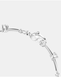 Swarovski - Constella Tennis Bracelet, Crystal Pearl, Round Cuts, White, Rhodium Plated