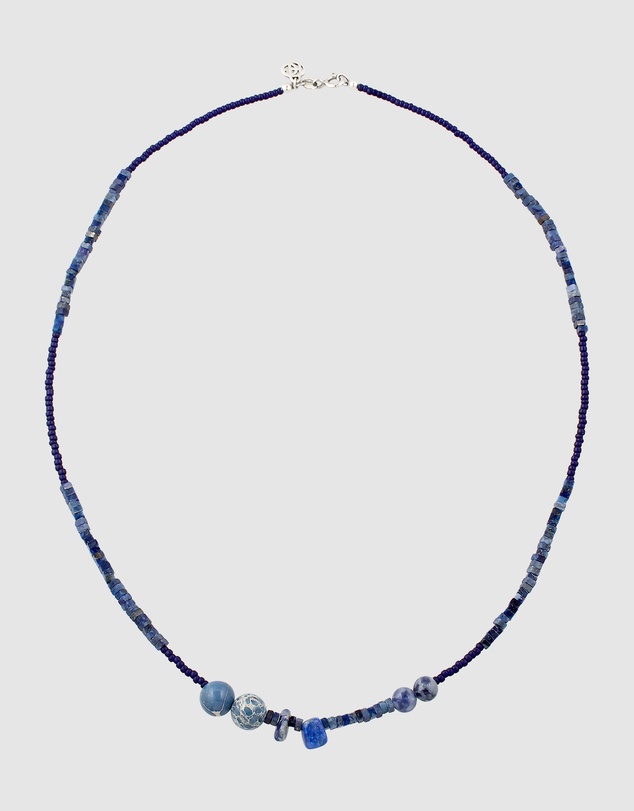 Haze & Glory - ICONIC EXCLUSIVE - Necklace Men Agate Beads 925 Sterling Silver