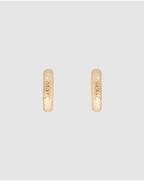 FAIRLEY - Antique Gold Midi Hoops