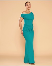 CATHERINE FERRARO - Nicolina Off Shoulder Gown