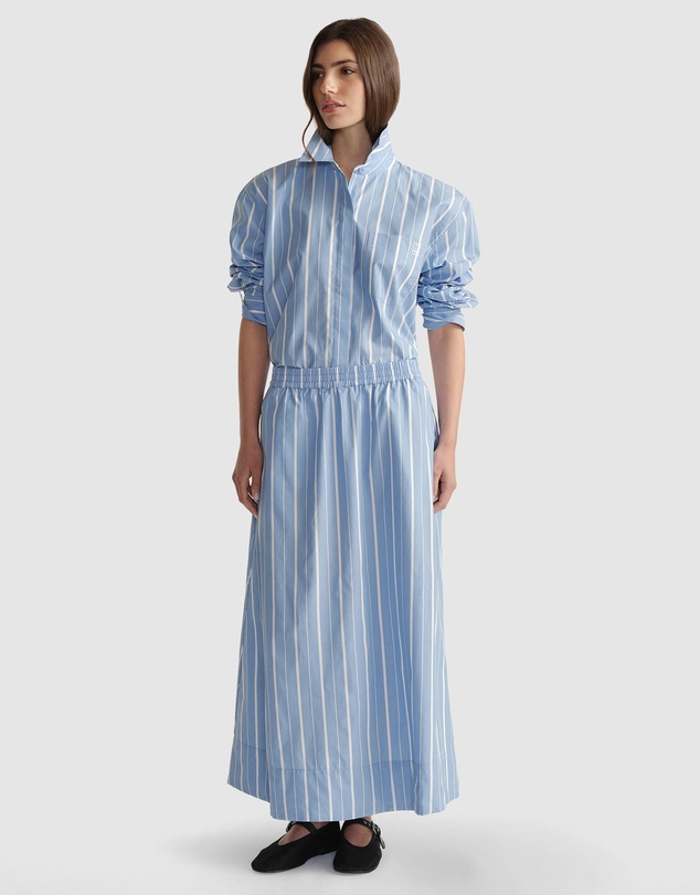 Decjuba - D-Luxe Poplin Stripe Skirt