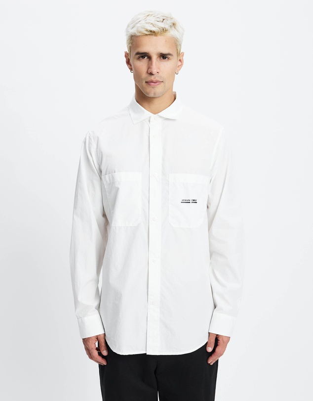 Armani Exchange - Double Pocket Logo LS Shirt