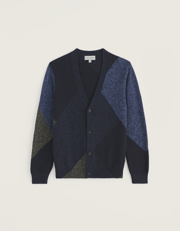 Seasalt - Seasalt Cornwall Blue Men's Goelann Cardigan