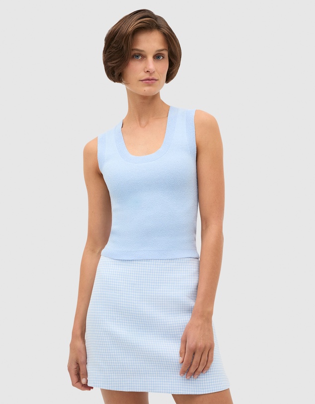 Seed Heritage - Linen Gingham Mini Skirt