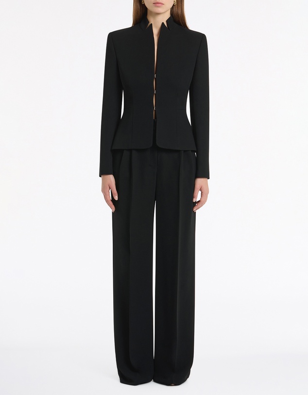 Carla Zampatti - Black Crepe Fitted Jacket