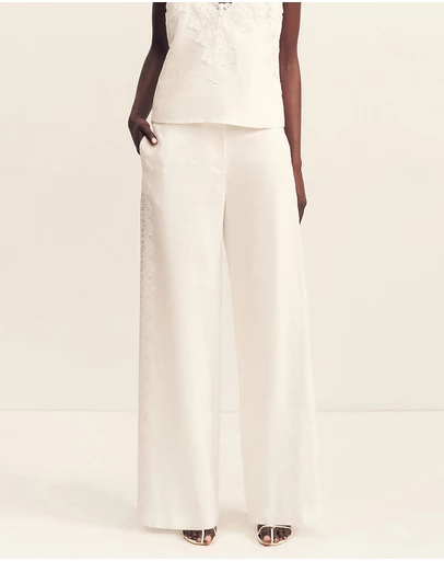 Shona Joy - Toile Lace Wide Leg Pants