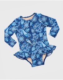Aqua Blu Kids - Laurel Long Sleeve One Piece - Babies