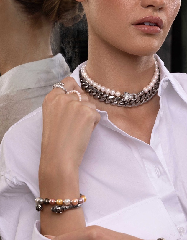 Nialaya Jewellery - Women's Chunky Cuban Chain Choker