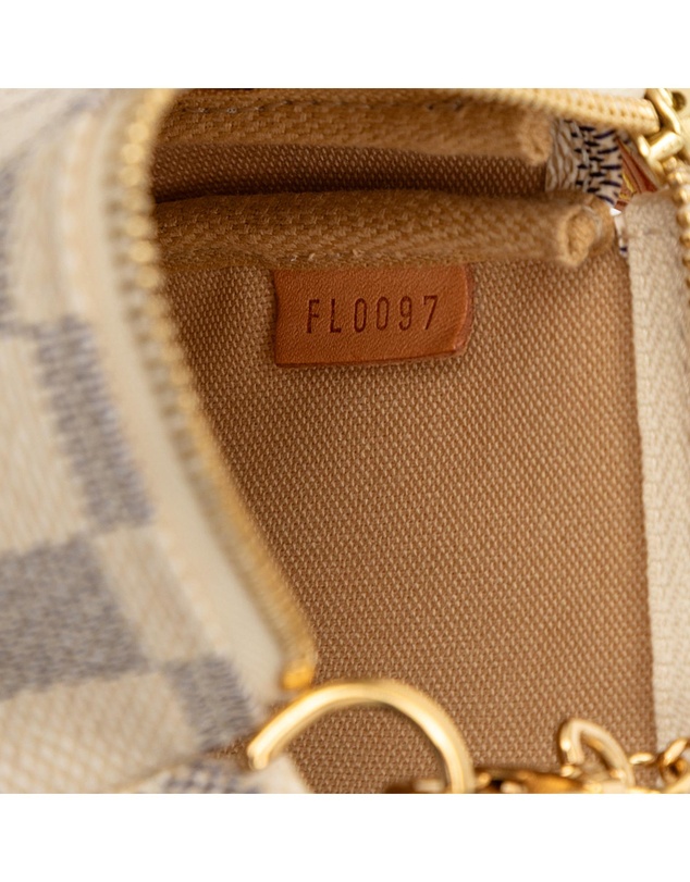Pre-Loved by Azura Reborn - Pre-Loved Damier Azur Mini Pochette Accessoires