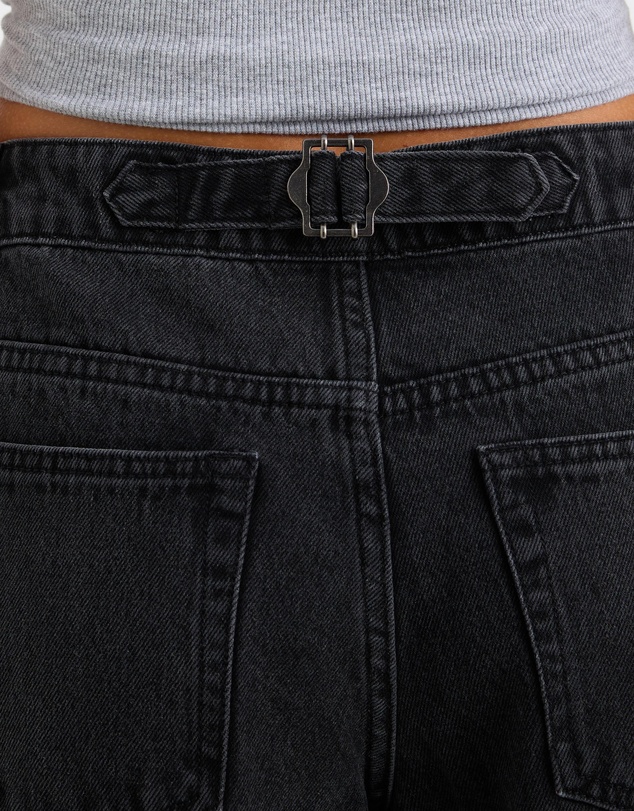 Calli - Cara Cinch Waist Mid Rise Relaxed Jeans