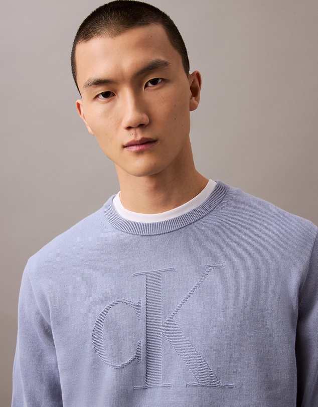 Calvin Klein Jeans - Smooth Cotton Monogram Logo Jumper