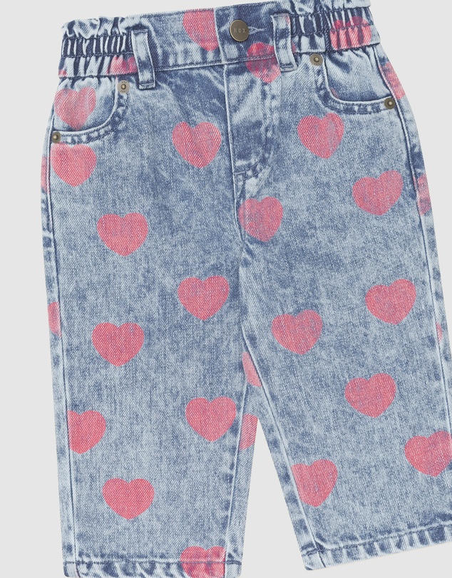 Huxbaby - Dreamy Denim Hearts Jeans - Babies-Kids