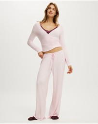 Cotton On Body - Super Soft Wrap Long Sleeve Top