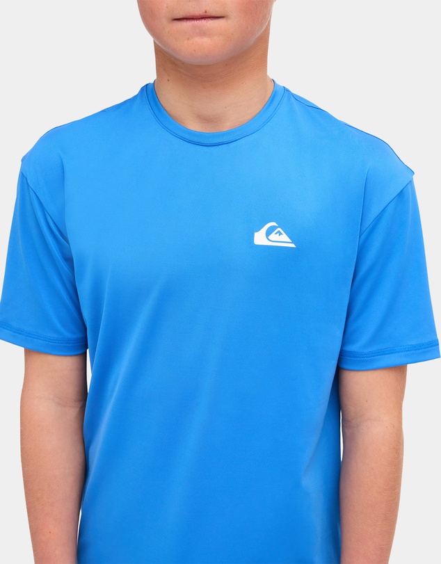 Quiksilver - Boys 8 to 16 Logo Surf Short Sleeve Rashguard