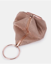 Olga Berg - Bianca Ball Mesh Handle Bag
