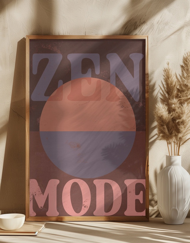 Olive et Oriel - Zenmode Circle by Treechild Art Print