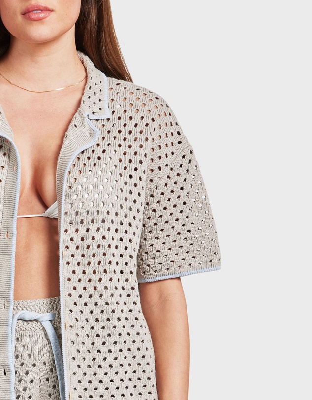 Academy Brand - Farrah Crochet Shirt