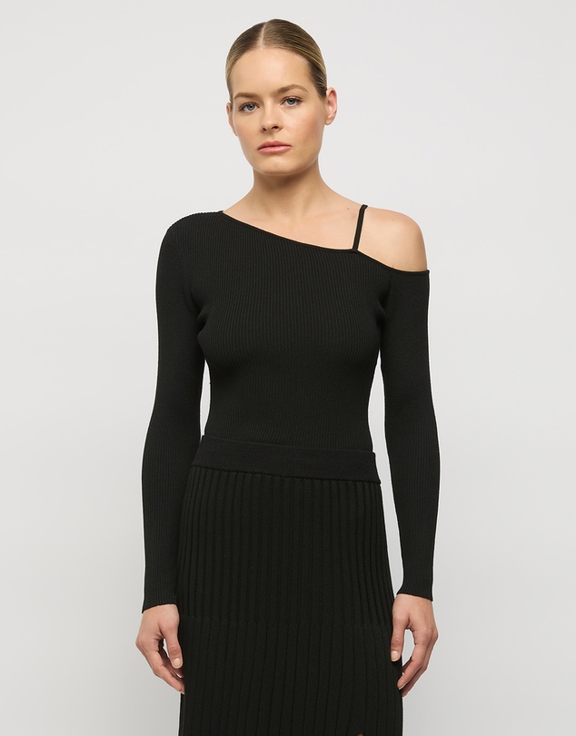 FRIEND of AUDREY - Vlada Asymmetric Knit Top