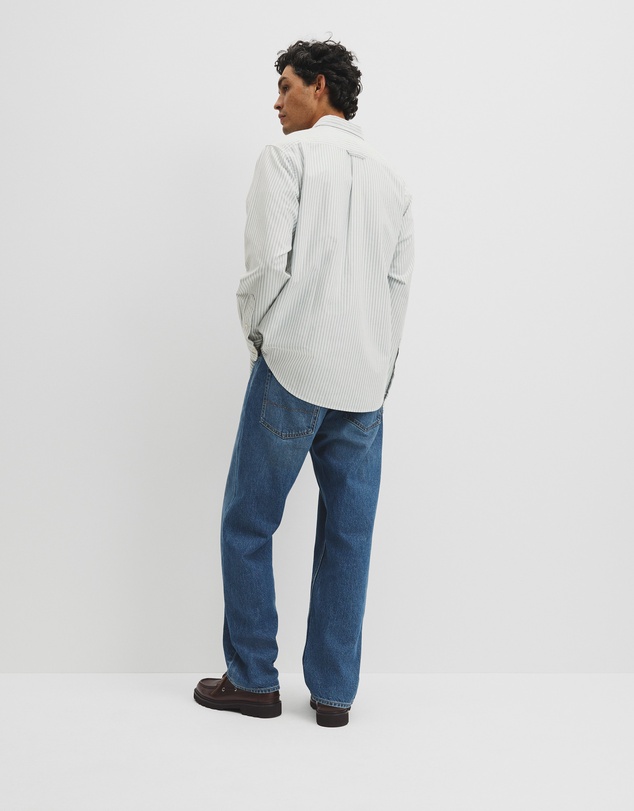 Country Road - Regular Fit Australian Good Earth Cotton Oxford Stripe Shirt
