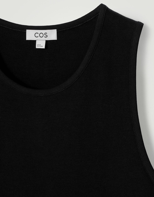 COS - Textured Cotton Jersey Vest