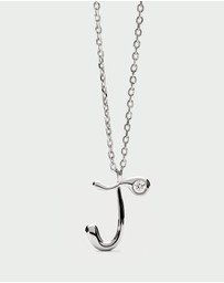 PDPAOLA - Initial 2026 J Silver Pendant Necklace