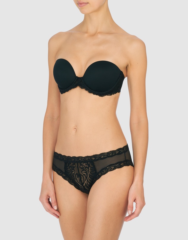 Natori - Feathers Convertible-to-Strapless Plunge Bra with Lace