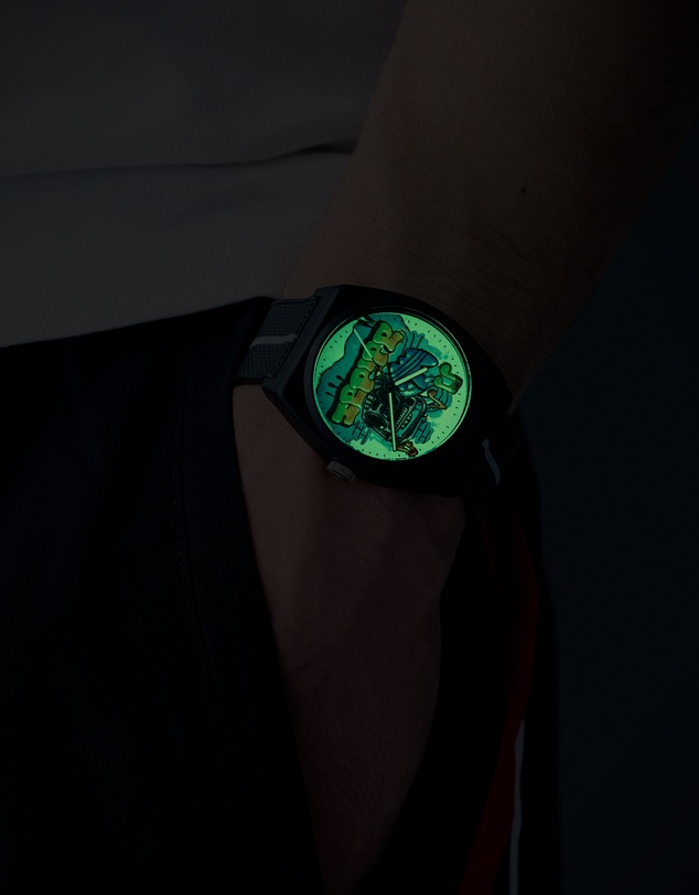 adidas Originals - Project Two Graphic38mm Black Resin Watch