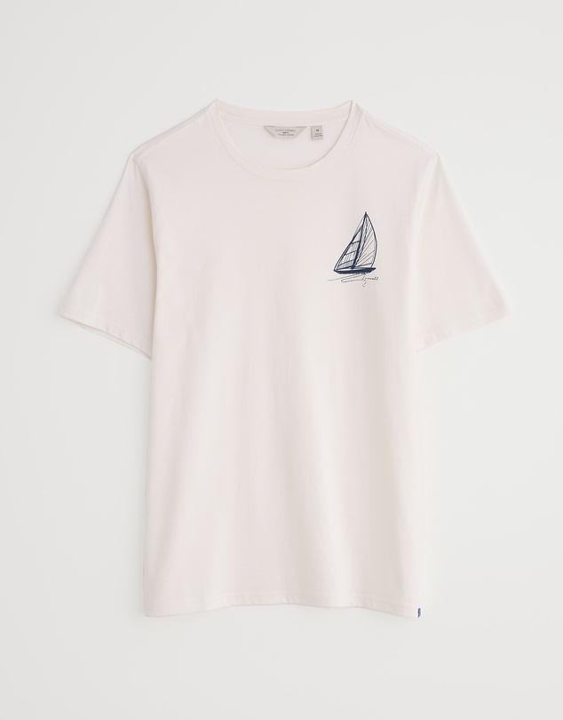 Seasalt - Seasalt Cornwall White Loggerhead T-Shirt