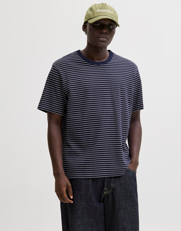 Jack & Jones - JJEDover Striped Tee SS Crew Neck