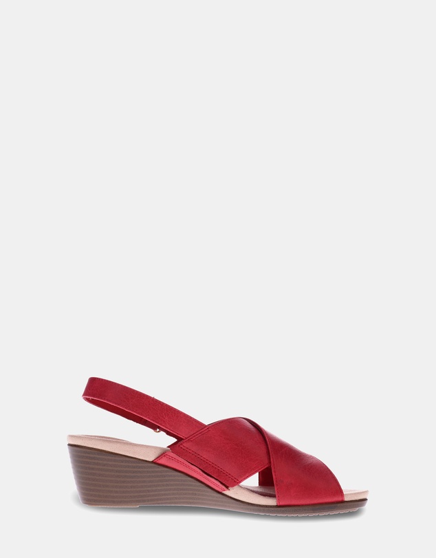 Vionic - McKenna Wedge Sandal - Red