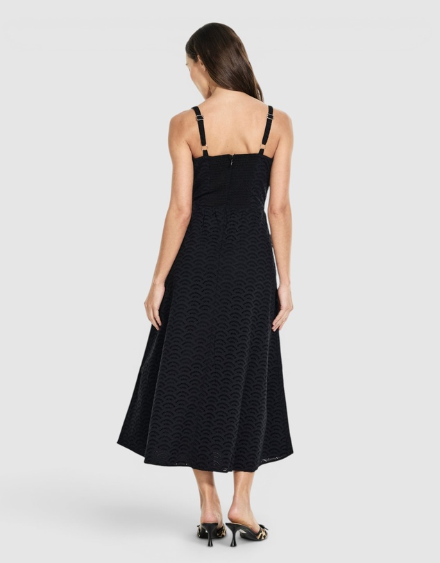 GUESS - Eco Sharon Sangallo Midi Flare Dress