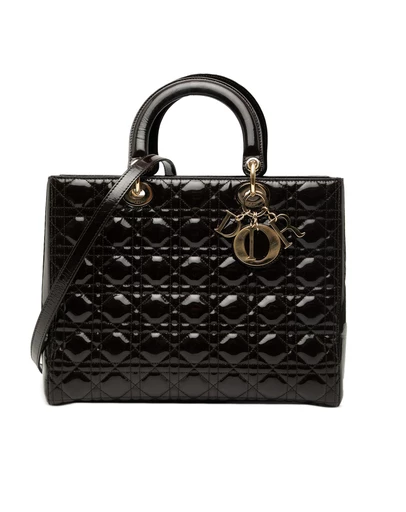 Pre-Loved by Azura Reborn - Pre-Loved Large Patent Cannage Lady Dior