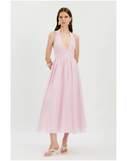 Bardot - Dorota Halter Neck Midi Dress
