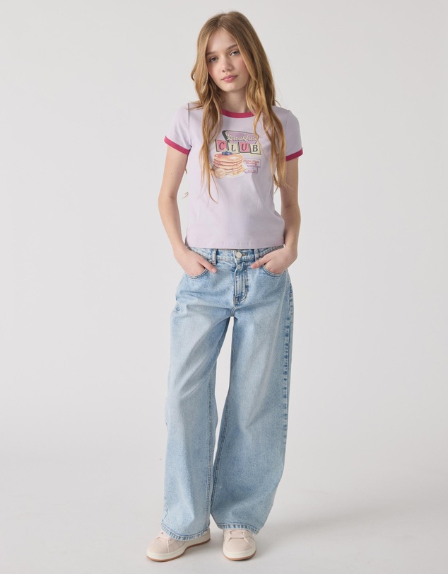 Decjuba Kids - Cropped Ringer Tee - Teens