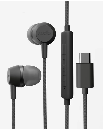 Sudio - V3 Pro - USB-C Tangle-Free Universal Wired Earbuds