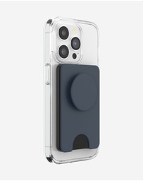 PopSockets - PopWallet+ MagSafe Softgoods Phone Wallet Card Holder+ Magnetic Adapter Ring