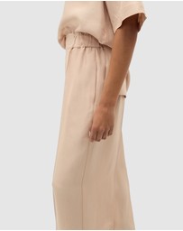 Seed Heritage - Crinkled Satin Palazzo Pant