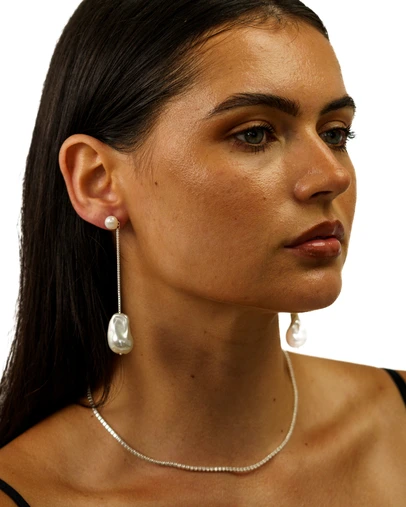 Sonne Jewellery - Rain Pearl Drop Earrings
