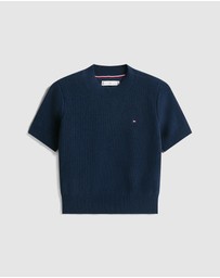 Tommy Hilfiger - Short Sleeve Chenille Sweater - Teens
