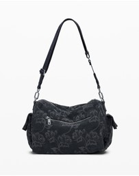 Desigual - Medium Pocket Embroidered Denim Bag