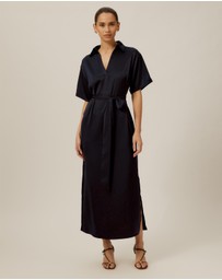Tussah - Deep V Loose Dress
