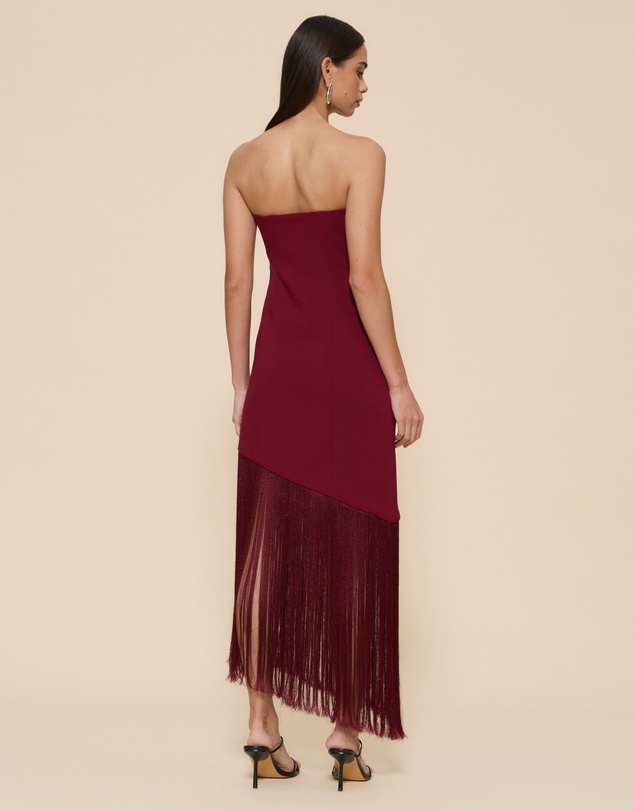 Revibe - Repaired CHANCERY Violet Asymmetric Fridge Midi Dress - AU 10